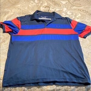 Under Armour Men's Navy and Red Polo Shirt